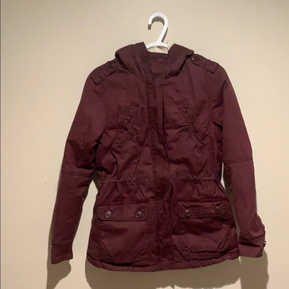 American Eagle Maroon Parka - Women’s Size XS - Picture 2 of 5